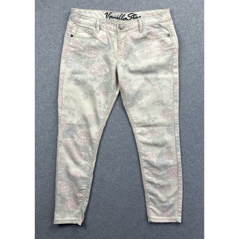 Vanilla Star Women's Floral‎ Rose Jeans Size 9